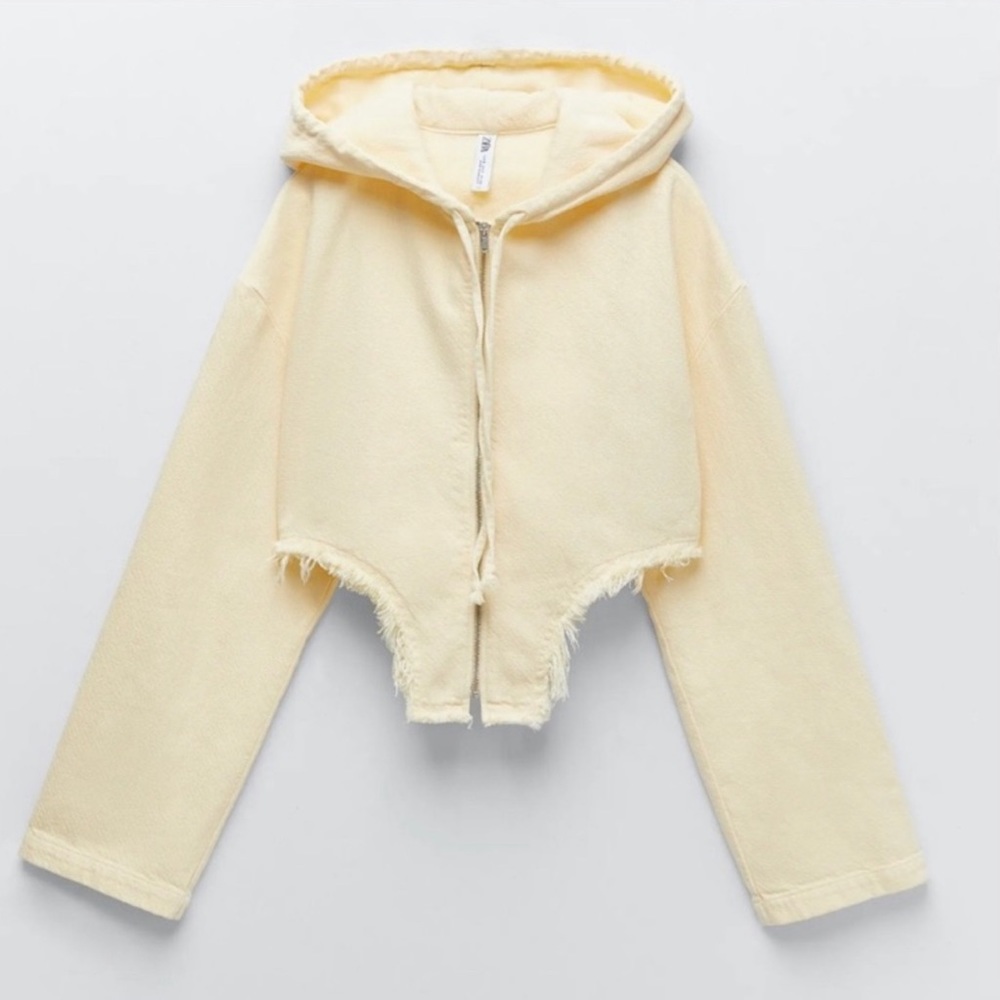 Zara Asymmetric Hem Sweatshirt